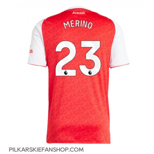 Koszulka piłkarska Arsenal Mikel Merino #23 Strój Domowy 2025-26 tanio Krótki Rękaw Koszulka piłkarska Arsenal Mikel Merino #23 Strój Domowy 2025-26 tanio Krótki Rękaw